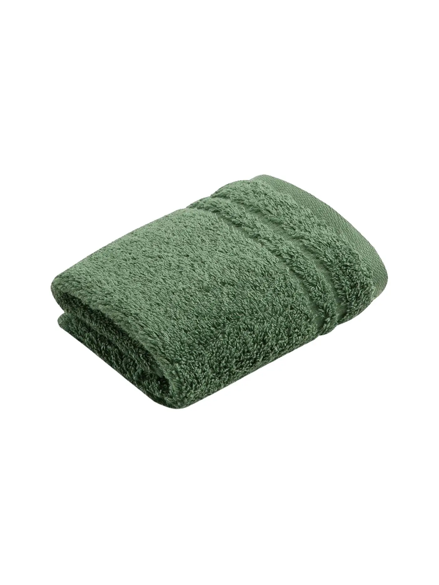 VOSSEN | Seiftuch "Vienna Style" 30x30cm (Weiss) | olive